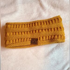 C.C. winter earmuff headband  color mustard